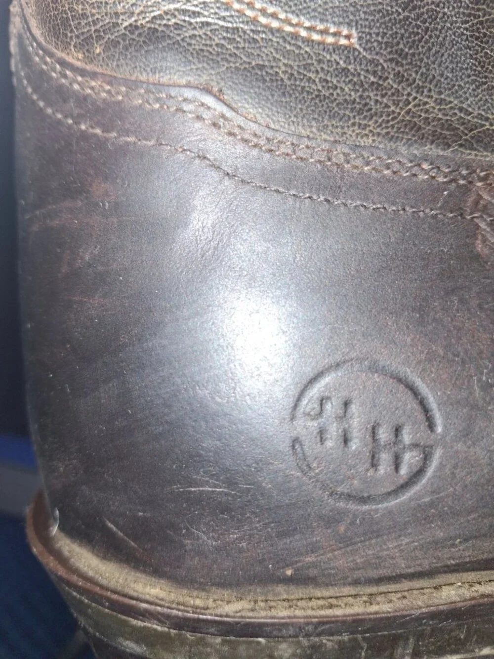 Mens Doble -D Brown Leather Western Cowboy Boots 11D Made In Mexico.*SH7